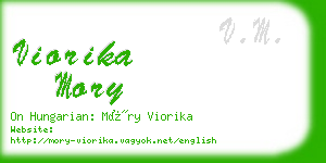 viorika mory business card